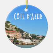 Côte d'Azur in Nice, Frankrijk Keramisch Ornament (Voorkant)