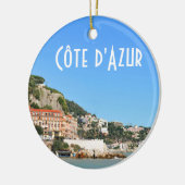 Côte d'Azur in Nice, Frankrijk Keramisch Ornament (Links)