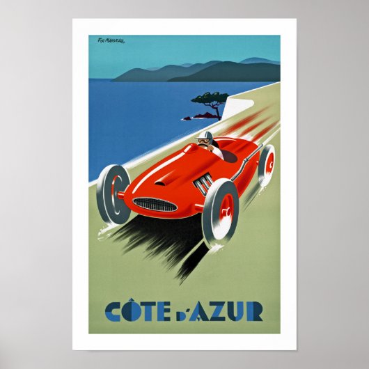 Cote d'Azur Poster (Voorkant)