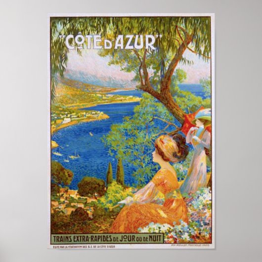 Cote d'Azur Poster (Voorkant)