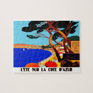 cote d'Azur, schilder voor de Franse reiskunst Legpuzzel
