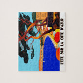  cote d'Azur, schilder voor de Franse reiskunst Legpuzzel (Verticaal)