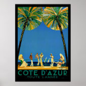  Cote D'Azur Toute Lannee Frans Reis Poster (Voorkant)