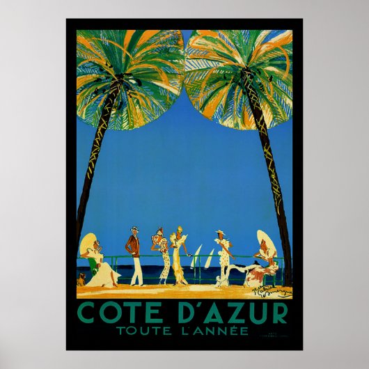  Cote D'Azur Toute Lannee Frans Reis Poster (Voorkant)