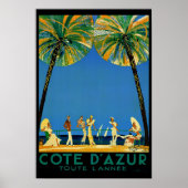  Cote D'Azur Toute Lannee Frans Reis Poster (Voorkant)