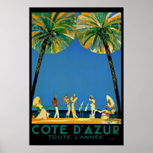 Cote D'Azur Toute Lannee Frans Reis Poster