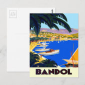  Cote D'Azur Travel Briefkaart (Voorkant / Achterkant)