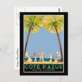  Cote D'Azur Travel Briefkaart (Voorkant / Achterkant)