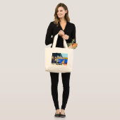  Cote D'Azur Travel Grote Tote Bag (Voorkant (model))