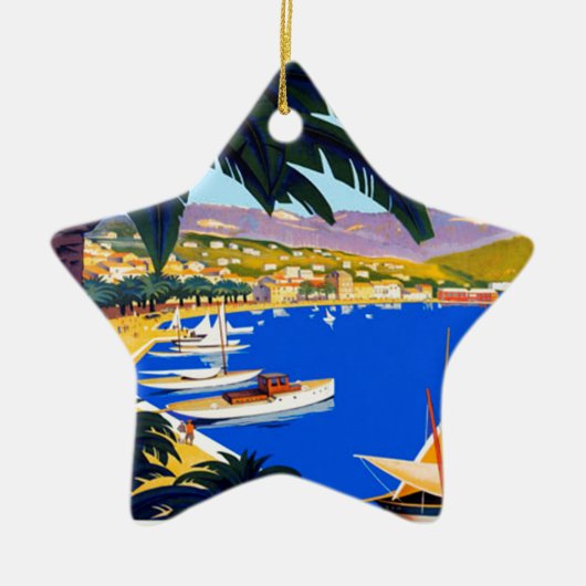 Cote D'Azur Travel Keramisch Ornament (Voorkant)