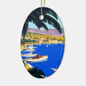  Cote D'Azur Travel Keramisch Ornament (Links)