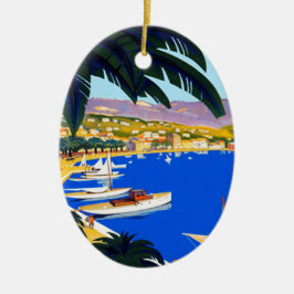 Cote D'Azur Travel Keramisch Ornament