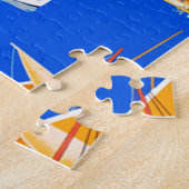  Cote D'Azur Travel Legpuzzel (Zijkant)