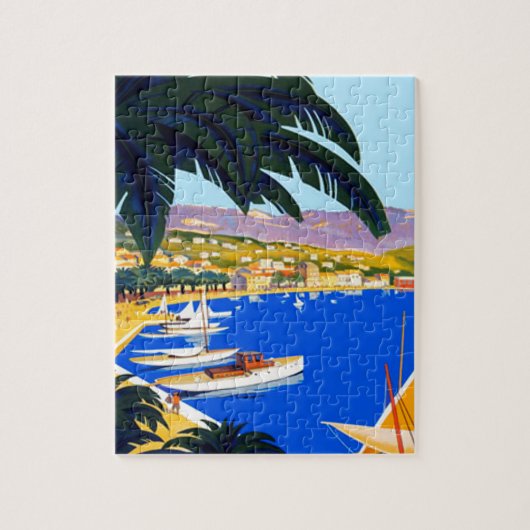  Cote D'Azur Travel Legpuzzel (Verticaal)