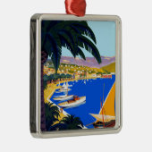 Cote D'Azur Travel Metalen Ornament (Rechts)