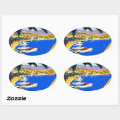 Cote D'Azur Travel Ovale Sticker (Vel)