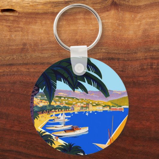 Cote D'Azur Travel Sleutelhanger (Voorkant)