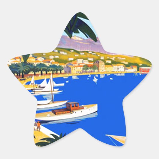 Cote D'Azur Travel Ster Sticker (Voorkant)