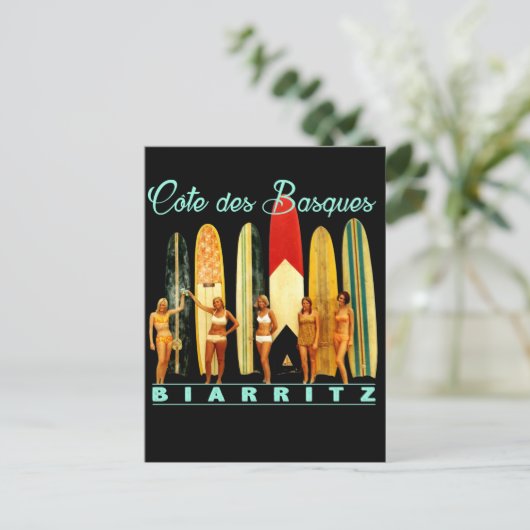 Côte des Basques Biarritz Briefkaart (Staand voorkant)