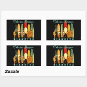 Côte des Basques Biarritz Rechthoekige Sticker (Vel)