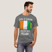 Cote DIvoire Abidjan West Mormon LDS Mission T-shirt (Voorkant volledig)
