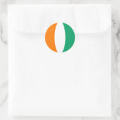 Cote d'Ivoire Fisheye Vlag Sticker (Tas)