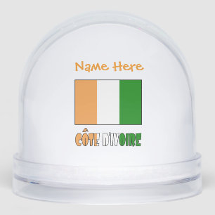 Côte d'Ivoire Ivoorkust Vlag Oranje Aanpassen Sneeuwbol