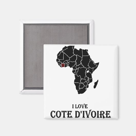 Cote D'ivoire Magneet (Voorkant / Achterkant)