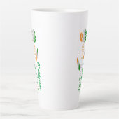 Côte D'Ivoire Roze Vlag Gepersonaliseerd Groot Latte Mok (Voorkant)