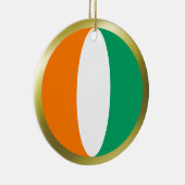 Cote d'Ivoire Vlag Ornament (Rechts)