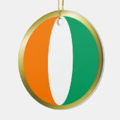 Cote d'Ivoire Vlag Ornament (Links)