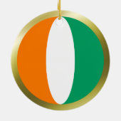 Cote d'Ivoire Vlag Ornament (Achterkant)