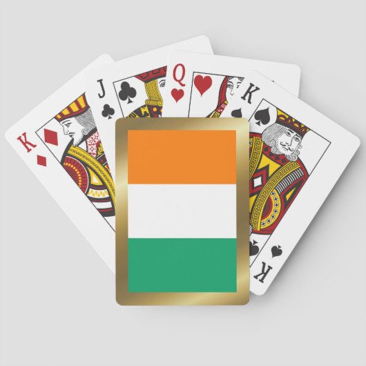 Cote d'Ivoire Vlag Speelkaarten (Achterkant)