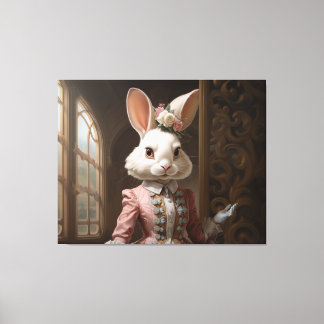 Cotillion Bunny Canvas Afdruk