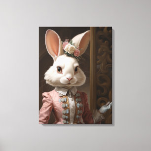 Cotillion Konijn Canvas Afdruk