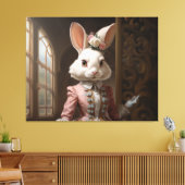 Cotillion Konijn Canvas Afdruk (Insitu (Woonkamer))