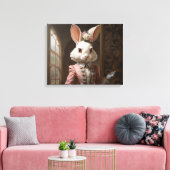 Cotillion Konijn Canvas Afdruk (Insitu (Woonkamer))