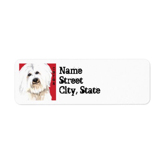 Coton Color Block Etiket (Voorkant)