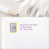 Coton de Tulear Adreslabel Etiket (Insitu)