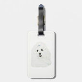 Coton de Tulear Bagagelabel (Achterkant verticaal)