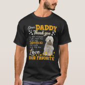 Coton De Tulear Beste papa Bedankt dat je mijn vad T-shirt (Voorkant)