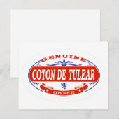 Coton De Tulear Briefkaart (Voorkant / Achterkant)