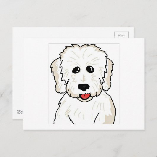 Coton de Tulear Caricature Briefkaart (Voorkant / Achterkant)