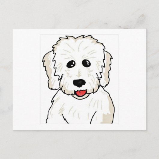 Coton de Tulear Caricature Briefkaart (Voorkant)