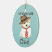 Coton de Tulear Dad Ceramic Ornament (Links)