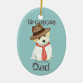Coton de Tulear Dad Ceramic Ornament (Voorkant)
