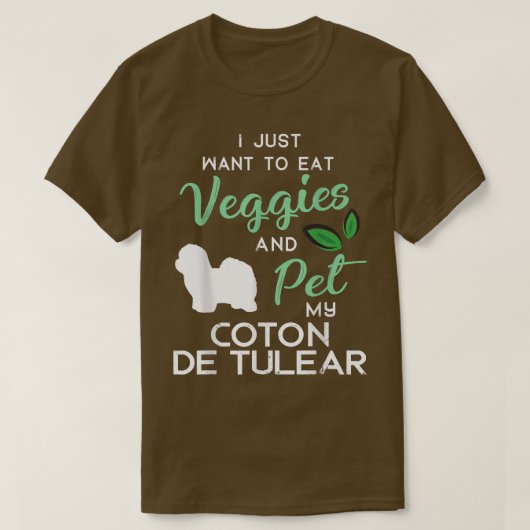 Coton De Tulear Dog Cigar lover-eigenaar Xmas Birt T-shirt (Design voorkant)