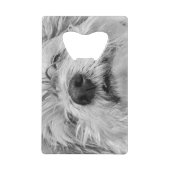 Coton de Tulear dog Creditkaart Flessenopener (Achterkant)