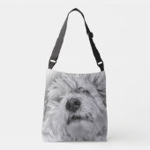 Coton de Tulear dog Crossbody Tas (Voorkant)