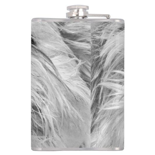 Coton de Tulear dog Heupfles (Achterkant)